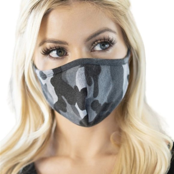 NEW Gray Camo Mini-Me Face Mask Bundle - Picture 6 of 9